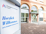 Willkommensschild Elisabethen Krankenhaus